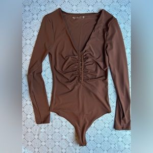 Women Abercrombie and fitch slinky hook and eye bodysuit